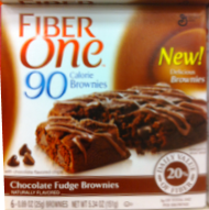 Brownies Fudge Fiber One 90 Cal 6 Chewy Bars 5.34 oz